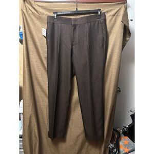 NWT Karl Lagerfeld Paris Mens Aster Dress Pants Black Brown Size 33x30
